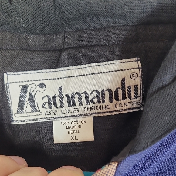 Vintage Kathmandu Southwestern Hoodie Jacket Size XL Unisex Aztec Indie Pattern - Picture 6 of 11